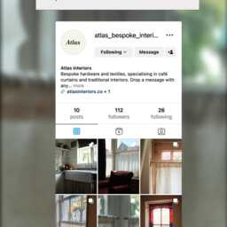 Bespoke Cafe Curtain Rods Recessed Window Fittings Easy Mount Made To Measure - thumbnail 4