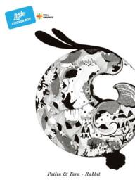 Rabbits in The Moon Wall Sticker Decal - Illustration Stickers, Animals Decals, Home Decor, Art, Illustrations - thumbnail 2