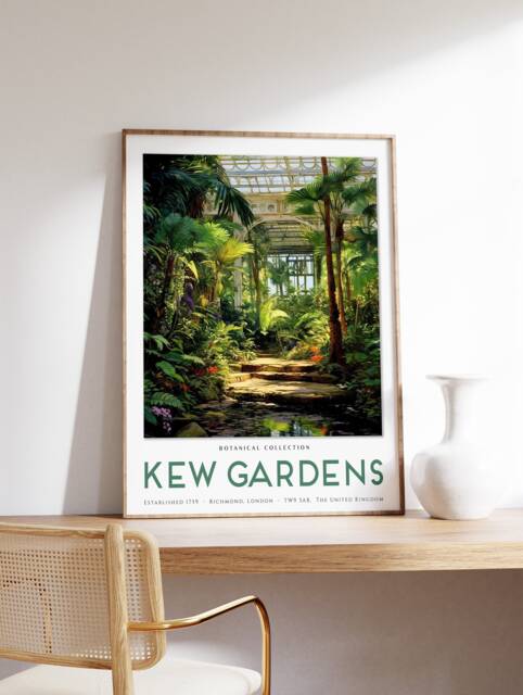 William Morris Print, Kew Gardens London Poster, Vintage Wall Art, Floral A1/A2/A3/A4 - image 1