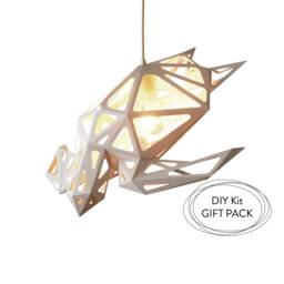 Sea Turtle Lampshade, Polygonal Animals, Diy Paper Sculpture, Geometric Lamp, Kids Room Lighting, Nature Lover Gift, Polygon Animals Art - thumbnail 1