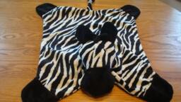 Minky Animal Security Blanket, Snuggle Toy, Sculptured Head