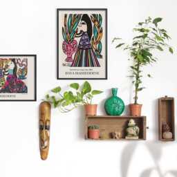 Baya Mahieddine Art Print Algerian Artist, Colourful Wall - thumbnail 3