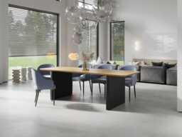 Solid Oak Dining Table Wooden Leg 067