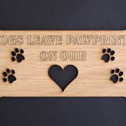 11x14 Dogs Leave Pawprints Wood Photo-Picture Mat Collage Insert - thumbnail 2