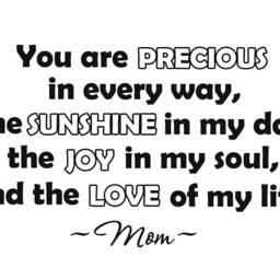 Vwaq You Are Precious in Every Way Wall Decal, Mom Family Decal Inspirational Quote Vwaq-2787 - thumbnail 2