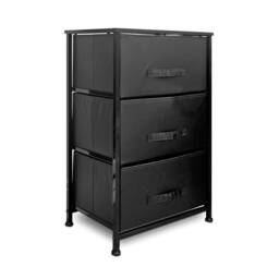 Clarisworld Drawers Storage Tower Dresser - Wood Top, Sturdy Steel Frame, Organizer - thumbnail 3