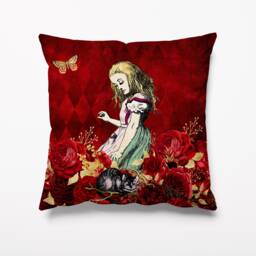 Alice in Wonderland Garden Cushion - Waterproof Outdoor Water Resistant Cushions Pillows 18 - thumbnail 1