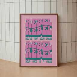 Rebel - You've Torn Your Dress Lyrics Music A3 A4 A5 Wall Art Poster Print Gift - thumbnail 3