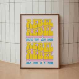 Rebel - You've Torn Your Dress Lyrics Music A3 A4 A5 Wall Art Poster Print Gift - thumbnail 2