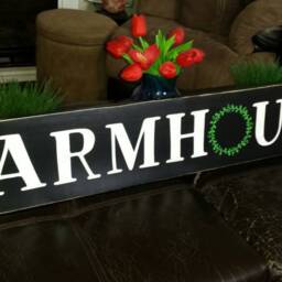 Farmhouse Wood Sign With Wreath Distressed Extra Large Rustic Wall Hanging Primitive Decoration Fixer Upper Housewarming Gift - thumbnail 2