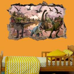 Old World Dinosaurs Wall Sticker Mural Poster Decal Room Office Nursery Decor Id630