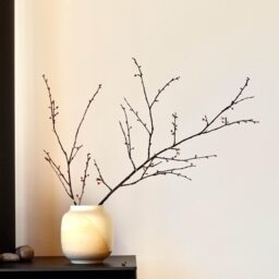 Handmade Korean Moon Jar Vase Wabi Sabi Ceramic Ikebana Vase, Japandi Decor - thumbnail 2
