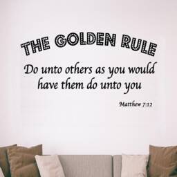 Vwaq The Golden Rule - Do Unto Others As You Would Have Them Matthew 712 Bible Scripture Christian Vinyl Wall Art Quote