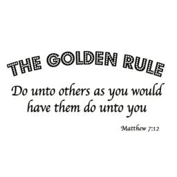 Vwaq The Golden Rule - Do Unto Others As You Would Have Them Matthew 712 Bible Scripture Christian Vinyl Wall Art Quote - thumbnail 2