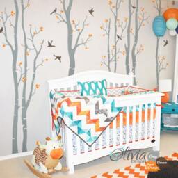 Baby Nursery Large White Tree Decal Huge Tree Wall Wall Art Tattoo Mural Stickers Decals Decor - Nt015 - thumbnail 2
