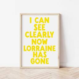 Funny Art Print, Music Wall Poster, Funky Home Decor, Maximalist Trendy Lyriprint, Interiors, Decor - thumbnail 3