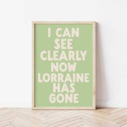 Funny Art Print, Music Wall Poster, Funky Home Decor, Maximalist Trendy Lyriprint, Interiors, Decor - thumbnail 2