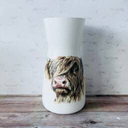Highland Cow Flower Vase, Gifts, Home Decor, Decorations, Themed Gifts - thumbnail 2