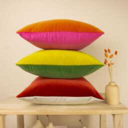 Velvet Double Side Colour Pillow Cover Customised Scatter Cushion Cover, 42 Options. - All Sizes - thumbnail 3