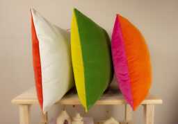 Velvet Double Side Colour Pillow Cover Customised Scatter Cushion Cover, 42 Options. - All Sizes