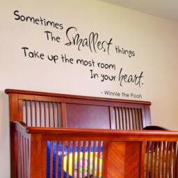 Winnie The Pooh Vinyl Quote Sometimes Smallest Thing Nursery Wall Decal Art Decor - 040 - thumbnail 2