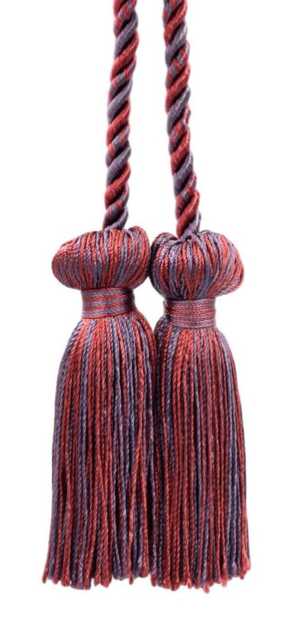 "D??copro Double Tassel Curtain & Drapery Tieback/Holdback, 3"" - 7.5cm, 27"