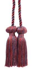 "D??copro Double Tassel Curtain & Drapery Tieback/Holdback, 3"" - 7.5cm, 27"