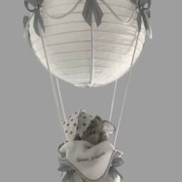 Hot Air Balloon Light Shade, Decoration, Nursery, Playroom, Made To Order, Toy Included - thumbnail 2