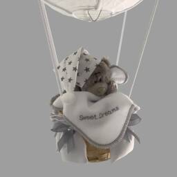 Hot Air Balloon Light Shade, Decoration, Nursery, Playroom, Made To Order, Toy Included - thumbnail 3