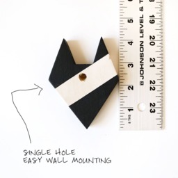 Mini Fox Wall Decor, Forest Green, Wooden Animal Silhouette, Geometric, Modern, Whitewash, Scandinavian Design, Art, Gift, Nursery Mf171 - thumbnail 4