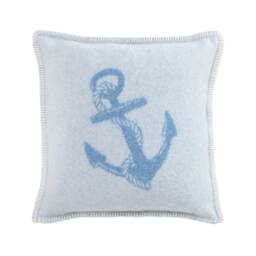 Anchor Nautical Pure Wool Cushion Cover, Seaside Interior Decor, 45 X 45cm/ 18 18 - thumbnail 2