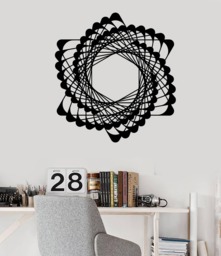 Wall Vinyl Decal Image Abstract Background With Shapes Geometric Decoration - #2659Dn - thumbnail 1