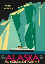 Alaska Poster Vintage Iceberg North American Travel Print - thumbnail 2