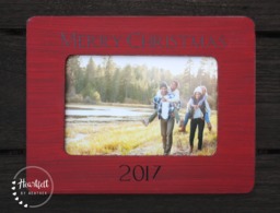 Merry Christmas Frame Decor Gift For Family Photo Personalized Picture Hostess - thumbnail 1