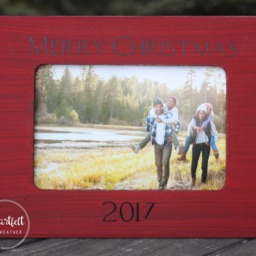 Merry Christmas Frame Decor Gift For Family Photo Personalized Picture Hostess - thumbnail 2