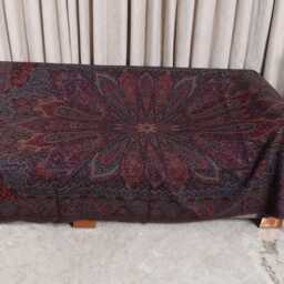 Luxury Boiled Pure Merino Wool Reversible Sofa Or Bed Throws For Ultimate Comfort & Style - Classic Indian Paisley in Multicolour - thumbnail 2