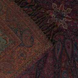 Luxury Boiled Pure Merino Wool Reversible Sofa Or Bed Throws For Ultimate Comfort & Style - Classic Indian Paisley in Multicolour - thumbnail 3