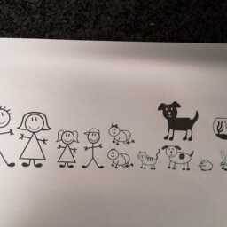 Personalised Family Cushion. Add Any Members/Pets. Christmas Present - Made in UK - thumbnail 4