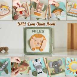 Personalized Christmas Gift For Baby, Handmade Sensory Felt Busy Book, Custom Soft Montessori-Inspired Toy, First Birthday, Baby Shower - thumbnail 3