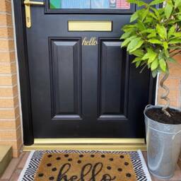 Hello 3D Script Wall Lettering Front Door Decor Acrylic Frontdoor - thumbnail 2
