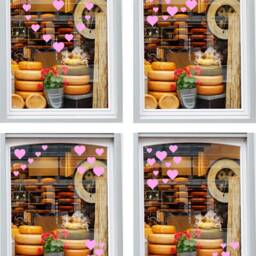 Heart Stickers - Valentine's Day Shop Window Sticker Valentine Hearts Retail Display Vinyl Decal - thumbnail 3