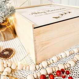 Personalized Wooden Christmas Eve Box, Family Keepsake - thumbnail 3