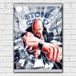 Wwe Print - Stone Cold Steve Austin Punch Poster Wrestling Wall Art - thumbnail 2
