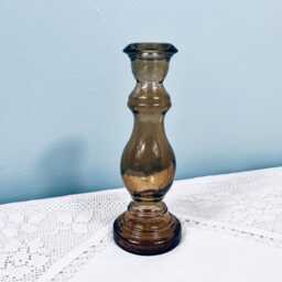 Recycled Glass Candlestick 20cm - thumbnail 3