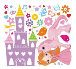 Baby Girl Room Decor, Nursery Decor Princess, Room, Princess Wall Decal - thumbnail 4
