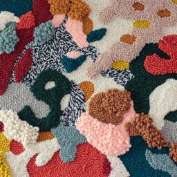 Reef - Bright Coral Reef Textile Wall Art - thumbnail 3