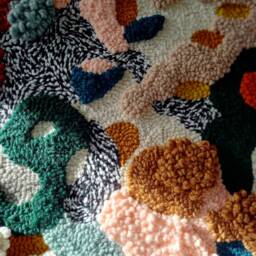 Reef - Bright Coral Reef Textile Wall Art - thumbnail 4