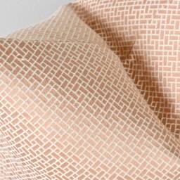 Rose Gold Pillow Cover Metallic Pink Basketweave Pattern Cushion - thumbnail 4
