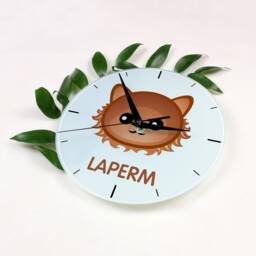 A Clock With A Laperm Cat. New Collection The Cute Art-Dog Cat - thumbnail 2