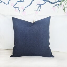 Color Block Pillow Cover Gold Faux Leather, Linen, Modern Home - thumbnail 2